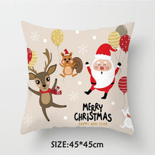 将图片加载到图库查看器,Christmas Pillowcase Tree Santa Claus Cushion Cover Christmas Pillow Case Decorative Santa Claus Xmas Throw Pillowcase Cotton Linen Square Cushion Pillow Covers