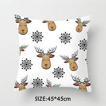 将图片加载到图库查看器,Christmas Pillowcase Tree Santa Claus Cushion Cover Christmas Pillow Case Decorative Santa Claus Xmas Throw Pillowcase Cotton Linen Square Cushion Pillow Covers