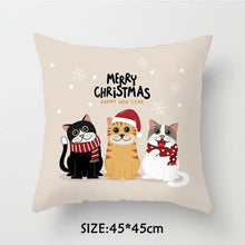 将图片加载到图库查看器,Christmas Pillowcase Tree Santa Claus Cushion Cover Christmas Pillow Case Decorative Santa Claus Xmas Throw Pillowcase Cotton Linen Square Cushion Pillow Covers