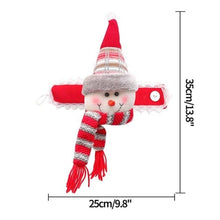 Load image into Gallery viewer, Christmas Plaid Curtain Buckle Santa Snowman Curtain Tiebacks Tie Rope Christmas Decor Curtain Buckle Santa Claus Holdback Decor Snowman Drapes Holder For Home Window Xmas Ornaments Gift