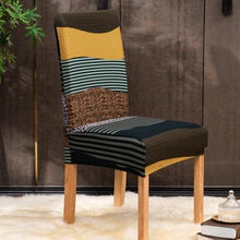 Load image into Gallery viewer, Christmas Printing Dining Chair Covers Modern Removable Anti-dirty Kitchen Seat Case Stretch Chair Slipcovers for Home Banquet Dining Room Chair Protector Seat Protector Slipcovers Stretch Removable Washable Printed Dining Chair Seat Covers for Kitchen