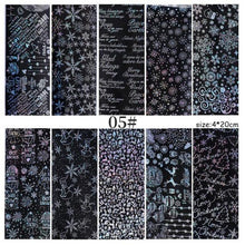 将图片加载到图库查看器,Christmas Silver Snowflakes Nail Art Foil Transfer Glitter Stickers 3D Nail Art Decals Designer Manicuring Decoration Xmas Gift Nails Snowflake Nail Art Stickers Decals Christmas Nail 3D Self Adhesive Nail Stickers for Acrylic Nails Snowflake