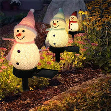 Load image into Gallery viewer, Christmas Snowman Light Solar