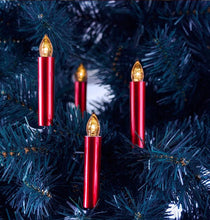 将图片加载到图库查看器,Christmas Tree Clip LED Candle Waterproof LED Flameless Taper Ivory Floating Candles with Remote Timer and Dimmable, Ideal for Home Indoor Outdoor Christmas Trees Lamp Simulation Flame Light Warm Candle Family Party Birthday Party Decorated With Candles