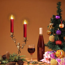 将图片加载到图库查看器,Christmas Tree Clip LED Candle Waterproof LED Flameless Taper Ivory Floating Candles with Remote Timer and Dimmable, Ideal for Home Indoor Outdoor Christmas Trees Lamp Simulation Flame Light Warm Candle Family Party Birthday Party Decorated With Candles