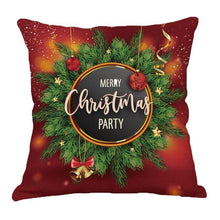 Load image into Gallery viewer, Christmas Xmas Red Pillow Case Tree Decoration Xmas Series Cushion Cover Case Pillow Zippered Square Pillowcase Santa Claus Cushion Cover Christmas Decorations For Home Snowman 45x45CM