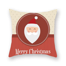 Load image into Gallery viewer, Christmas Xmas Red Pillow Case Tree Decoration Xmas Series Cushion Cover Case Pillow Zippered Square Pillowcase Santa Claus Cushion Cover Christmas Decorations For Home Snowman 45x45CM