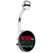 将图片加载到图库查看器,Christmas Merry Bright Belly Ring