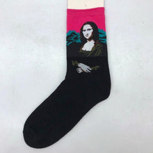 将图片加载到图库查看器,Classic Autumn Winter Retro Personality Art Van Gogh Mural World Famous Oil Painting Female Sock For Men And Women