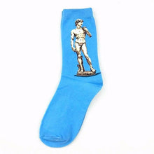 将图片加载到图库查看器,Classic Autumn Winter Retro Personality Art Van Gogh Mural World Famous Oil Painting Female Sock For Men And Women