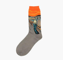 将图片加载到图库查看器,Classic Autumn Winter Retro Personality Art Van Gogh Mural World Famous Oil Painting Female Sock For Men And Women
