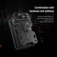 Load image into Gallery viewer, Classic Black Camera Cover Protection For Your iPhone Privacy iPhone 12 11 Pro Max Armor Lens Cover Slide Camera Case for iPhone 11 Pro Max 12 Mini Comfortable Soft Grip Simple Sliding Camera Cover Case