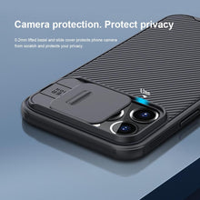 Load image into Gallery viewer, Classic Black Camera Cover Protection For Your iPhone Privacy iPhone 12 11 Pro Max Armor Lens Cover Slide Camera Case for iPhone 11 Pro Max 12 Mini Comfortable Soft Grip Simple Sliding Camera Cover Case