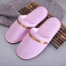 将图片加载到图库查看器,Classic Comfy Plush Slippers Star Thickening Antiskid Hotel Guest Room Home Slip On House Slippers For Women Indoor Outdoor Women's Bedroom Slippers Warm Soft Unisex Slippers