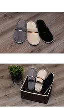 将图片加载到图库查看器,Classic Comfy Plush Slippers Star Thickening Antiskid Hotel Guest Room Home Slip On House Slippers For Women Indoor Outdoor Women's Bedroom Slippers Warm Soft Unisex Slippers