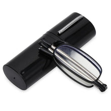 Load image into Gallery viewer, Classic Fashionable Folding Reading Glasses With Case For Men Women Telescopic Rotation Eyeglasses Includes Glasses Case Blue Light Blocking Reading Glasses Folding Reading Glasses, Small Folding Readers for Men Women
