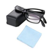 Load image into Gallery viewer, Classic Fashionable Folding Reading Glasses With Case For Men Women Telescopic Rotation Eyeglasses Includes Glasses Case Blue Light Blocking Reading Glasses Folding Reading Glasses, Small Folding Readers for Men Women
