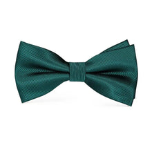 Load image into Gallery viewer, Classic Green Bow Ties Men Silk Butterfly Tie With Pocket Square And Cufflinks Set For Men Elegant Design Wedding Party Bowties Solid Color Gentleman Bow Tie And Pocket Square Cufflink Set