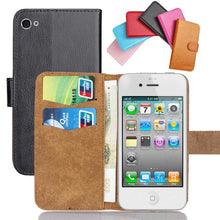 将图片加载到图库查看器,Classic iPhone 5 5S SE 5C Case Flip Leather Phone Cover For iPhone 6 6S PLUS 7 8 X Shockproof Stand Cases Wallet Extra Thin Leather Case Compatible with iPhone