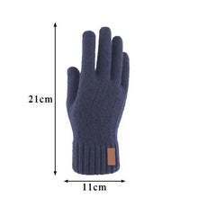 将图片加载到图库查看器,Classic Knitted Fingerless Winter Unisex Outdoor Gloves For Men Women Retro Soft Unisex Stretch Elastic Warm Half Finger Cycling Gloves
