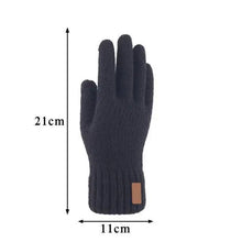 将图片加载到图库查看器,Classic Knitted Fingerless Winter Unisex Outdoor Gloves For Men Women Retro Soft Unisex Stretch Elastic Warm Half Finger Cycling Gloves