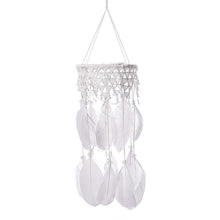 Load image into Gallery viewer, Classic Lantern Dream Catcher Kid Room Dream Catchers LED Light Up White Feather Lights Ceiling Decor Wall Hanging Ornaments for Bedroom Decor Gifts for Teenage Girl Decoration Home Wind Chime Feather Wedding