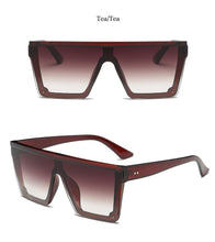 Load image into Gallery viewer, Classic Male Big Black Sunglasses For Men & Women New Fashionable Design New Mirror Pink Square Oversize Square Sunglasses for Women Men