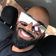 Load image into Gallery viewer, Classic Male Big Black Sunglasses For Men & Women New Fashionable Design New Mirror Pink Square Oversize Square Sunglasses for Women Men