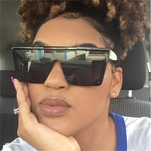 Load image into Gallery viewer, Classic Male Big Black Sunglasses For Men & Women New Fashionable Design New Mirror Pink Square Oversize Square Sunglasses for Women Men