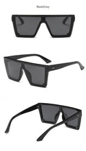 Load image into Gallery viewer, Classic Male Big Black Sunglasses For Men & Women New Fashionable Design New Mirror Pink Square Oversize Square Sunglasses for Women Men