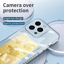 Load image into Gallery viewer, Classic Transparent Soft Thin Clear Wallet Case For iPhone 14 13 12 11 Pro Max 6 6S 7 8 Plus SE X XR XS Transparent Card Slot Pocket Simple Clear Shockproof Protective Slim iPhone Case