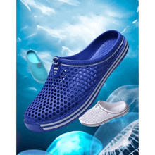 将图片加载到图库查看器,Classic Women Shoes Beach Closed Toe Slippers Unisex Hollow Out Casual Couple Flip Flops Garden Clogs Non-slide Men And Women Slippers