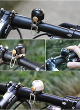 Load image into Gallery viewer, Classical Stainless Bell Cycling Horns Bike Handlebar Bell Horn Crisp Sound Horn Safety Bicycle Bell With Mounting Lock Plates Bike Bell Classic Bicycle Bell For Bike Ring Bell With Loud Sound Bells For Road Mountain Bike Handlebars Adults