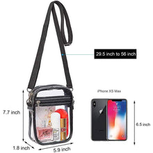 Load image into Gallery viewer, Clear Crossbody Purse Bag