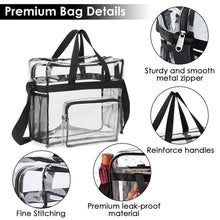 Load image into Gallery viewer, Clear Transparent Shoulder Bag Stadium Approved