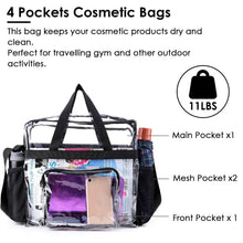 Load image into Gallery viewer, Clear Transparent Shoulder Bag Stadium Approved