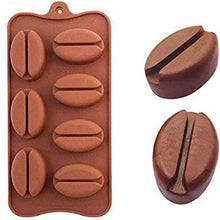 Load image into Gallery viewer, Coffee Beans Chocolate Mold Mini Candy Ice Candy Making Mold Baking Mold Cake Decorating Coffee Bean Cake Mould Soap Baking Mold Fondant Pudding Jelly Chocolate