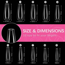 Load image into Gallery viewer, Coffin Long Fake Nails