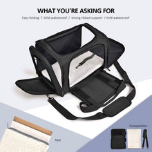 Load image into Gallery viewer, Collapsible Cat Dog Carrier