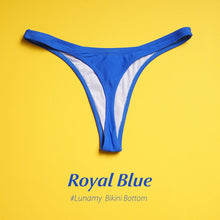 将图片加载到图库查看器,Colorful Bikini Thong Swimwear Women Swimsuit Top And Bottoms T-Back Brazilian Swimming Women's Strappy Triangle Bikini Sets High Cut Cheeky Thong Bottom Swimsuits