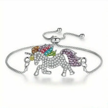 Load image into Gallery viewer, Colorful Cartoon-Themed Unicorn Earrings, Necklace, Ring & Bracelet Jewelry Set