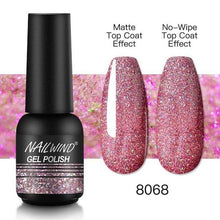 将图片加载到图库查看器,Colorful Glossy Gel Nail Polish 8ml Modern Permanent UV LED Nails Gel Luxury Fashion For Women and Girls Shine Design