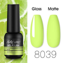 将图片加载到图库查看器,Colorful Glossy Gel Nail Polish 8ml Modern Permanent UV LED Nails Gel Luxury Fashion For Women and Girls Shine Design