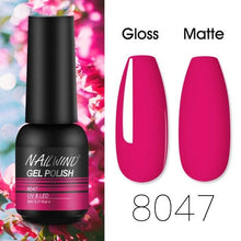 将图片加载到图库查看器,Colorful Glossy Gel Nail Polish 8ml Modern Permanent UV LED Nails Gel Luxury Fashion For Women and Girls Shine Design