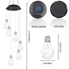 将图片加载到图库查看器,Colorful Lights Solar Wind Chimes for Outside