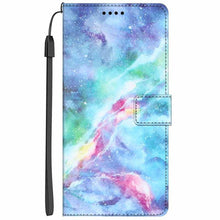 Load image into Gallery viewer, Colorful Marble Flip Leather Case For iPhone 11 12 13 Pro Max Cover iPhone12 Mini iphone12 iphone13 13pro Wallet Stand Marble Phone Covers Marble Flip Leather Phone Case Magnetic Kickstand Protective Cover