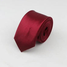Load image into Gallery viewer, Colorful Men Polyester Slim Men Necktie Simple Design Party Necktie Wedding And Daily Wear Neck Ties