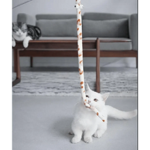 Load image into Gallery viewer, Colorful Rod Wand Feather Teaser Exerciser For Cats Soft Funny Interactive Toy For Pets Cute Cat Accessories