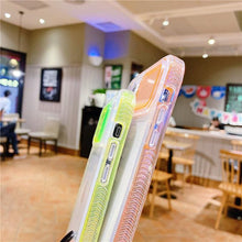 Load image into Gallery viewer, Colorful Translucent Slide Camera Lens Protection Shockproof Phone Case for iPhone Transparent Shockproof Phone Case For iPhone 13 12 11 Pro Max XR XS Max Slide Camera Lens Protection Clear Back Cover