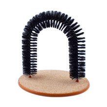 将图片加载到图库查看器,Comfortable Arch Cats Massager Pet Cat Itching Grooming Supplies Round Fleece Base Kitten Bristle Ring Brush and Carpet Base Groomer Massager Scratcher for Controlling Shedding Healthy Fur and Claws Toy Scratching Device Brush for Pets